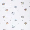 Capa para bolsa de roupas de algodão estampado, malha de algodão classe A para bebês, 300 peças, estampado, dupla face