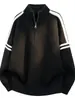 Suéter de cuello alto con media cremallera para niños y adolescentes, estilo nuevo para otoño e invierno, para estudiantes de secundaria y preparatoria, capa base de punto, ropa de hombre de moda