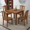 Mesa de comedor cuadrada para el hogar 80 toda de madera maciza mesa cuadrada pequeña estilo chino moderno para jugar a las cartas mesa pequeña para apartamento mesa para casa de alquiler