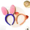 Faixa de Cabelo Zootopia Fofa Desenho Animado Pelúcia Raposa de Fogo Nick Faixa de Cabelo Criativa Feita à Mão Acessórios de Cabelo Touca de Coelho