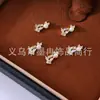 Joyería para uñas de diamante LZ nuevo lazo dorado destello explosivo circonita colgante de gota de agua con perla flujo largo Su joyería diamante