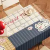 Mantel de Dibujos Animados Impermeable y a Prueba de Aceite, No Lavable, Nuevo Modelo 2026, Lujo Ligero, Atmósfera de Alta Gama, Mantel Protector Rectangular para Mesa de Café