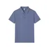 Camisa Polo de Manga Corta con Cuello de Solapa Antibacteriana Dupont Sorona 7A de 200g Ropa de Trabajo de Verano para Hombre con Logo Estampado Camisa Polo