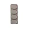 Molde de Silicona Cuadrado Engrosado de Cuatro Agujeros, Molde Cuadrado Redondo Ovalado Cuatro-en-Uno para Jabón Hecho a Mano, Postre, Pastel y Dulces