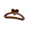 Pinza grande con forma de media luna y forma de corazón mate, con agarre para el cabello de alta sensibilidad, con forma de tiburón en la parte posterior, para el cabello de mujer, fabricantes de accesorios al por mayor