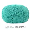 Ovillo de Hilo de Algodón Leche de 4 Hebras, Ovillo de Hilo Medio-Grueso para Crochet Hecho a Mano, Muñeca de Crochet DIY, Bolso, Hilo para Suéter de Bebé
