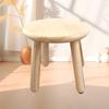 Taburete pequeño sencillo de madera maciza, taburete bajo para el hogar, taburete redondo de madera, taburete antideslizante para sala de estar, taburete pequeño lindo para niños.