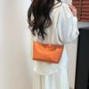 Moda Transfronteiriça Casual Versátil Bolsa de Ombro 2025 Nova Bolsa Balde Transversal Texturizada para Deslocamento Comércio Exterior