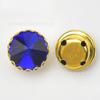 Colorido Redondo Satélite Fondo Dorado Cesta de Flores Garra Diamante Encaje Vidrio Pedrería DIY Ropa Zapato Bolso Accesorios de Joyería Diamante Cosido a Mano