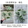 Novas Flores Artificiais para Casamento com Múltiplos Cabos, Fabricante de Lírios, Lírio de 3 Cabos com Pétalas Duplas, Decoração de Corredor de Casamento, Flores Artificiais para Decoração de Casa