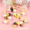 Resina simulación tres dimensional cono de helado pegamento de crema gota de pegamento funda para teléfono móvil aretes collar accesorios para joyería diy