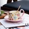 Regalos de Apertura de Nueva Tienda para Clientes, Vasos de Agua de Cerámica, Regalos para la Reunión Anual de la Empresa, Cajas de Regalo de Tazas de Café y Platillos de Aspecto Elegante
