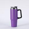 Taza para coche de gran capacidad transfronteriza de 20oz30oz, taza termo de acero inoxidable 304, taza para hielo portátil con asa para coche