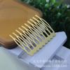 Atacado Guangdong 10-tooth pente de cabelo galvanizado ouro prata ferro dente pente adequado para produção DIY
