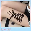 Adesivos de Tatuagem Coloridos Gravata Borboleta, Aparência Sofisticada, Simulados, À Prova D'água, Duradouros, De Alta Qualidade, Personalizados, Laváveis para Braços de Mulheres