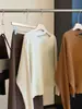 Suéter de Punto con Cuello Halter Texturizado de Manga Larga Estilo Old Money para Mujer, Nuevo Diseño de Otoño, Top Suéter Elegante y Versátil Adelgazante