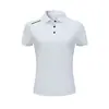 Camisa Polo Masculina de Cor Sólida para o Verão com Logo Personalizado, Camiseta de Gola Reversível, Roupa de Trabalho Lisa de Manga Curta, Camisa Cultural Bordada