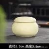 Mini pote de chá de cerâmica estilo antigo boca larga pote selado pote de batom vermelho frasco de embalagem cosmética