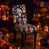 Funda para silla de comedor edición limitada Día de Muertos 2026, nueva funda completa decoración de ambiente de calavera con sombrero mexicano funda de silla a prueba de polvo