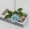 Rosas Artificiales de Terciopelo para Decoraciones de Boda, Flores Falsas, Rosas Búlgaras Transfronterizas, Flores Artificiales para el Día de San Valentín al por Mayor