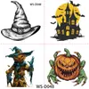 Nuevas Pegatinas de Tatuaje Desgarrables de Dibujos Animados de Halloween Pegatinas Decorativas Convenientes y Fáciles para Fiestas y Festivales de Halloween