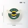 Nuevo broche de metal lindo de dibujos animados de comercio exterior, pin de insignia de aleación personalizado de moda ins japonesa para mujer