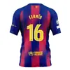 2526 Camiseta de Fútbol Local Barcelona Número 10 Yamal Lewandowski Pedro Versión Fan Número Impreso Al por Mayor