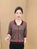 Nueva Camisa de Punto de Manga Larga para Primavera y Otoño para Madres, Elegante y Rejuvenecedora, Camisa Básica Versátil para Mujeres de Mediana Edad