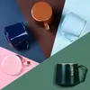 Taza de Cerámica Creativa Ins Nórdica Taza de Café Oficina Taza de Té con Flores Taza de Agua para Pareja Caja de Regalo Festiva Set