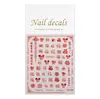 Pegatinas Rojas de Bendición de Año Nuevo para Uñas Adhesivas Planas Bendición Roja Pegatinas de Arte para Uñas DIY Joyería Estilo Dh