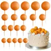 Bolinha dourada líquida transfronteiriça, bolinha prateada, bolinha colorida, plug-in para decoração de bolo, festa de aniversário, decoração de bolo de confeitaria