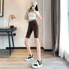 Pantalones de tiburón para mujer, verano, finos, pantalones de seguridad para mujer, anti-exposición, seda helada, sin costuras, que contraen el abdomen, levantan las caderas, shorts básicos