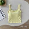 Camisole Vest Casual Versátil de Algodão Bambu Tencel Feminino Primavera e Verão 2025 Novo Slim Fit Emagrecedor Sem Mangas
