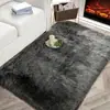 Tapete de Pelo Sintético Lã para Sala de Estar e Quarto, Tapete Espesso Longo de Pelúcia para Mesa de Centro Sofá, Tapete Decorativo para Chão de Casa, Tapete para Bay Window