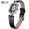 OFNS Reloj Retro de Lujo Ligero para Mujer Artístico de Alta Apariencia Impermeable Reloj de Pulsera al por Mayor Moderno Rombo Romano Reloj de Cuarzo