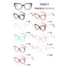 Sudeste Asiático comercio electrónico TR con metal versátil negocio moda montura de gafas popular simple y cómodo ojo de gato rico 9017