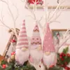 Decoraciones Navideñas Muñeco de Punto sin Rostro de Dibujos Animados Colgante Muñeco Creativo Hombre del Bosque Colgante Accesorios para Árbol de Navidad