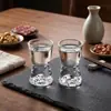 Copo de Vinho Branco Fundo Iceberg Estilo Novo, Copinho de Dose Doméstico de Luxo Leve, Copinho de Vinho Pequeno Cintilado, Copo Bala Vista Montanha de Cristal