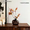 Vaso ornamento de estatueta estilo Nórdico retrô com apoio de queixo, decoração de mesa para casa de luxo discreto, decoração suave para rack de TV