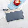 Billetera Pequeña Cross-Border Color Block 2026 para Mujer, Monedero de Alta Gama, Estilo Japonés Patrón Lichi, Ranuras Múltiples para Tarjetas, Portamonedas y Tarjetas