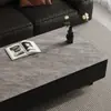 Mesa de centro de pizarra imitación mármol, tapete para mesa, impermeable y a prueba de aceite, de alta gama, lujo ligero, protección para la encimera del televisor de la sala de estar