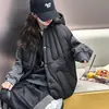 Conjunto de Dos Piezas para Niñas Otoño/Invierno Estilo Coreano Sudadera con Capucha y Rayas Chaleco Conjunto Casual Holgado de Algodón Tendencia