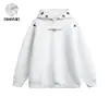 Sudadera sin capucha con cordón bordada modelo WM7224 Tallas M-3XL delgada P28 con forro polar 30