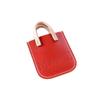 Mini colgante de bolso pequeño de cuero, decoración, llavero creativo personalizado, bolso pequeño para guardar tarjetas, adornos de bolso pequeño