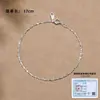 Cadena de plata pura 999 lisa para mujer, cadena para la clavícula, cadena fina de plata 925 para el cuello sin colgante, cadena reemplazable, se puede usar como accesorio para hombres