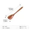 Design Criativo Novo Espátula Triangular de Teca para Uso Doméstico, Espátula Antiaderente para Panela para Uma Pessoa, Espátula de Cozinha Pequena Espessada de Madeira de Acácia