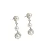 Conjunto de Joyería de Collar y Pendientes con Pedrería y Perlas, Nuevo Estilo Coreano Europeo y Americano Más Vendido para Fiestas de Lujo, Pendientes de Estilo Vacacional