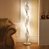Lámpara de Pie Espiral Irregular Simple de 1.5m para Sala de Estar Sofá, Luz Ambiental de Moda, Lámpara de Pie Giratoria de Pie para Dormitorio