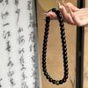 Pulsera de Bodhi de Doble Círculo de Jade Negro de los Doce Signos del Zodíaco Tendencia en TikTok, Amuletos Protectores de los Ocho Guardianes, Año del Caballo, Accesorios de Pulsera de Hilo Coleccionables para Hombres y Mujeres