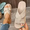 Sandalias de Exterior Estilo Nuevo 2026, Sandalias de Playa Cómodas de Suela Plana de Moda para Mujer, Estilo Romano